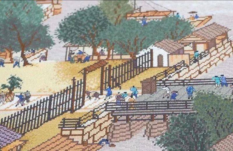 八骏图十字绣成品能卖多少钱