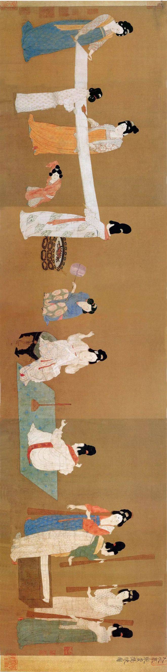 张萱仕女画的艺术特点