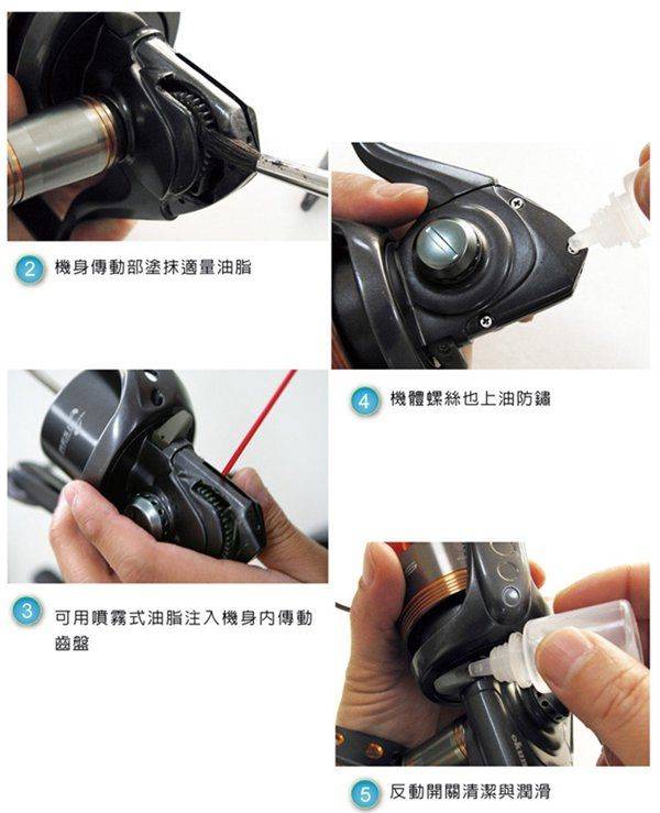 旋压式渔线轮知识结构及保养
