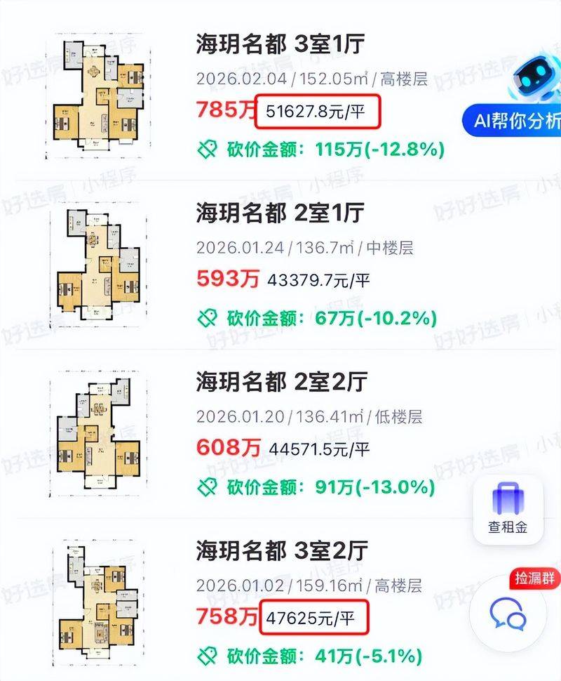 Nanjing housing price distribution