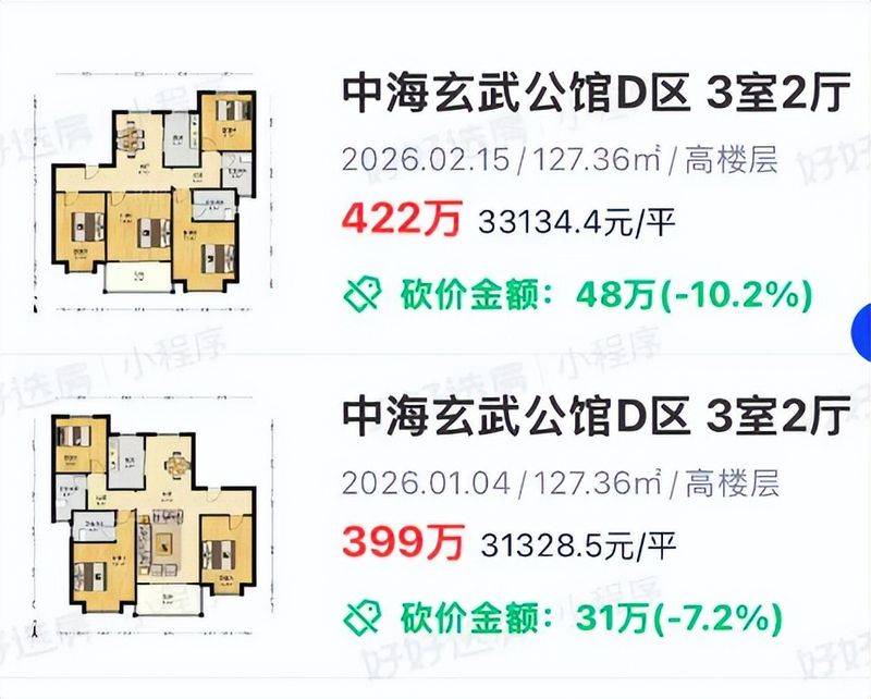 Nanjing housing price distribution