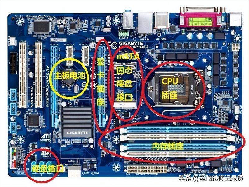 How does the computer main board work
