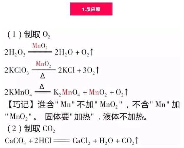 化学反应方程式规律