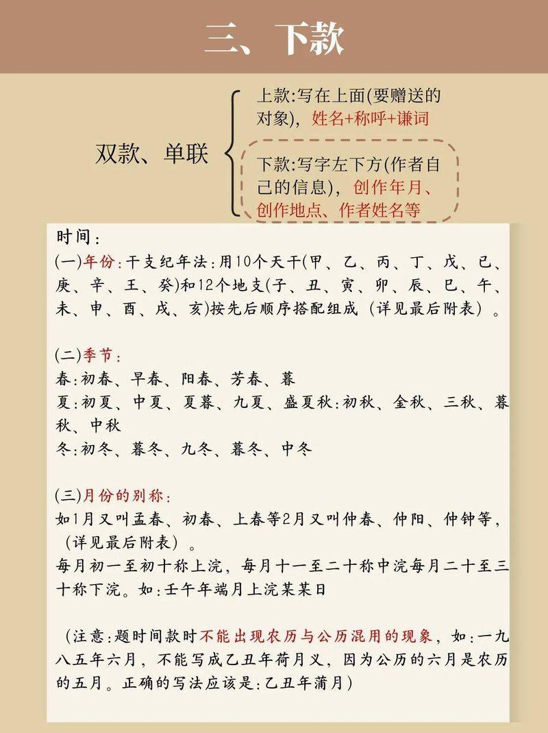 书法作品落款常识