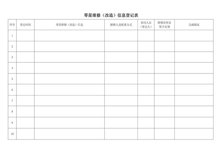 零星维修工程管理办法