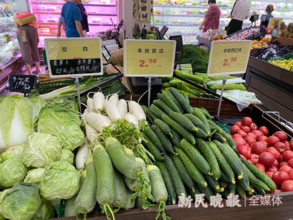 江桥万达丰收里的菜价看一看