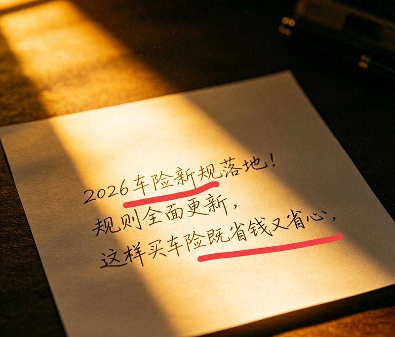 2026车险新规落地！规则全面更新，这样买车险既省钱又省心