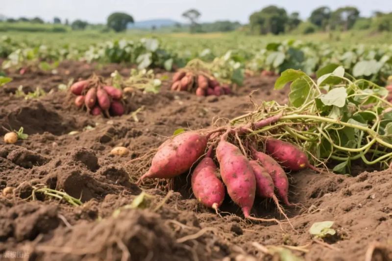 Water cultivation methods for red potato leaves