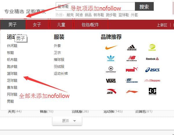 网站购物分享seo