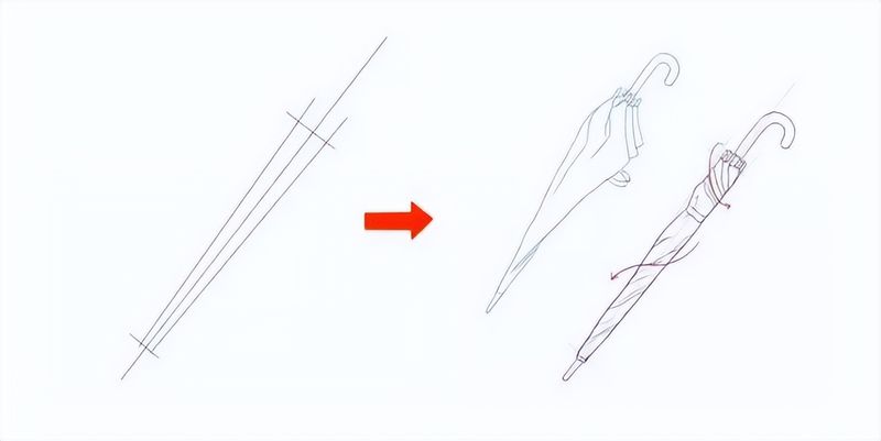 扇子的画法步骤图