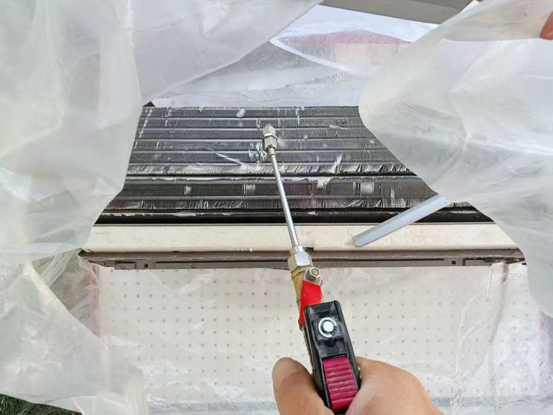 Air-conditioning cleaning steps