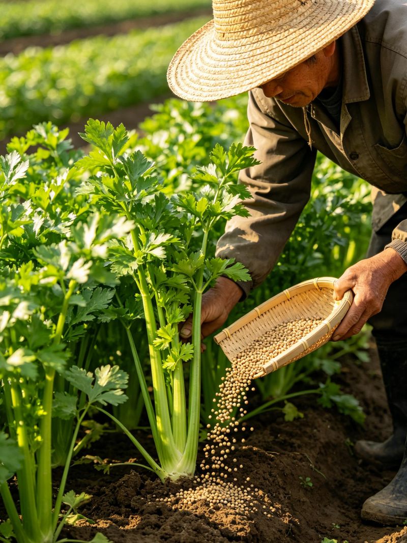 Celery replanting techniques