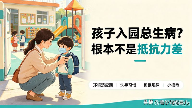 孩子入园总生病？根本不是抵抗力差！90%家长都搞错了