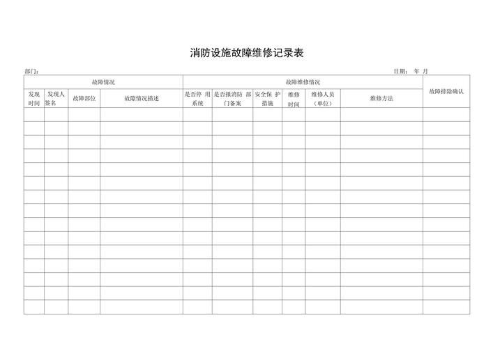 消防设备维修保养