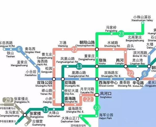 青岛西海岸9大地铁线路、站点详图！