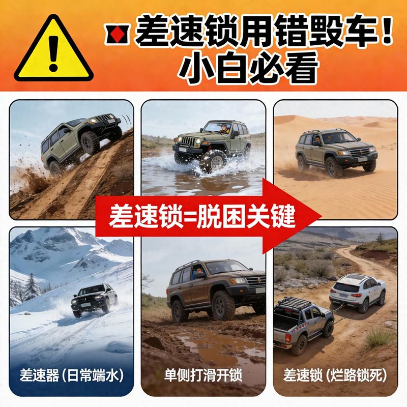 差速锁到底锁的是什么？用大白话把这个核心配置讲明白