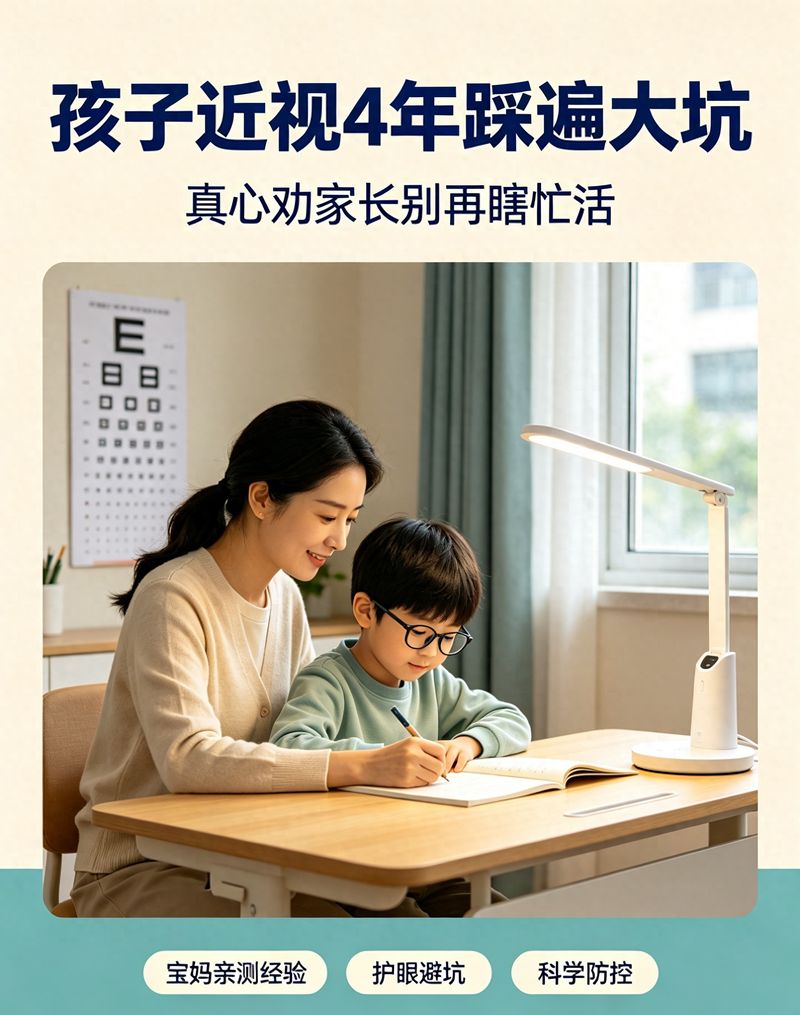 孩子近视4年踩遍大坑!真心劝家长别再瞎忙活
