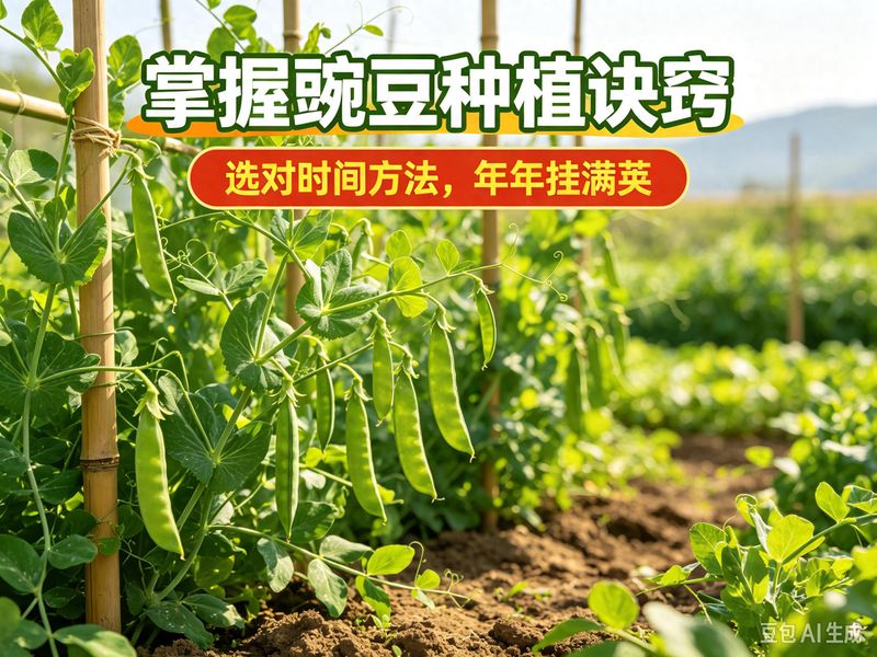 掌握豌豆种植诀窍,选对时间方法,年年挂满荚