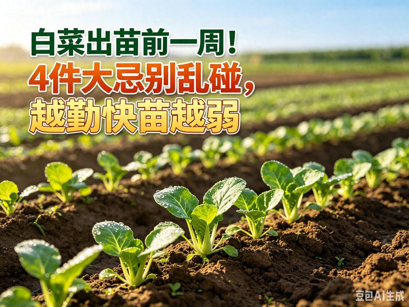 白菜出苗前一周！4件大忌别乱碰，越勤快苗越弱